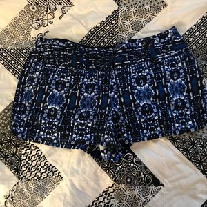 Black and blue Maurice’s shorts